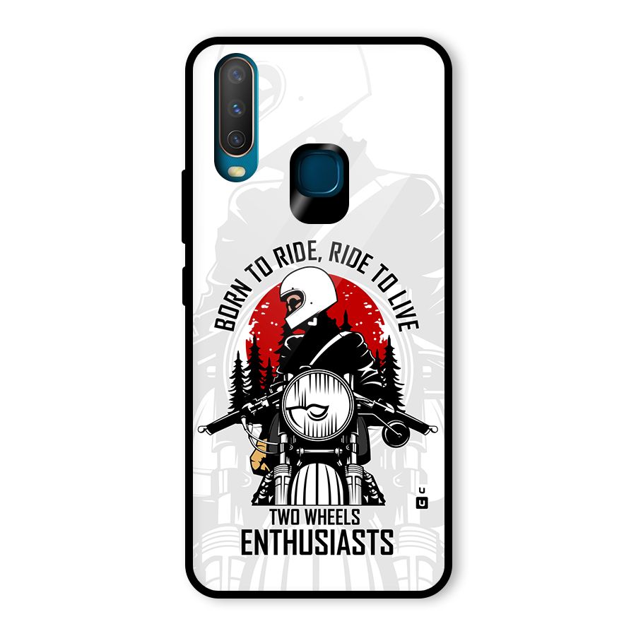 Ride To Live Glass Back Case for Vivo U10