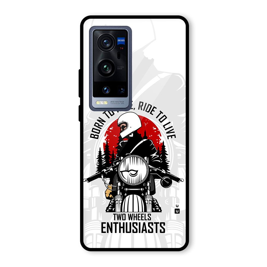 Ride To Live Glass Back Case for Vivo X60 Pro Plus