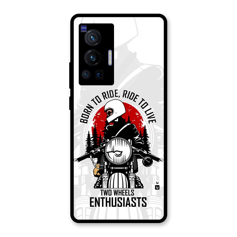 Ride To Live Glass Back Case for Vivo X70 Pro