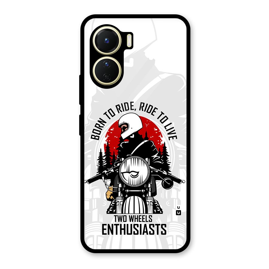 Ride To Live Glass Back Case for Vivo Y56