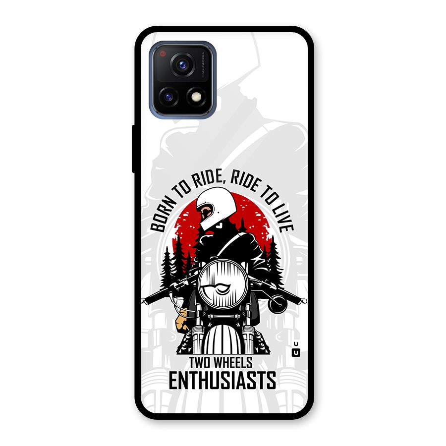 Ride To Live Glass Back Case for Vivo Y72 5G