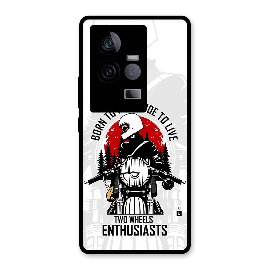Ride To Live Glass Back Case for Vivo iQOO 11 5G