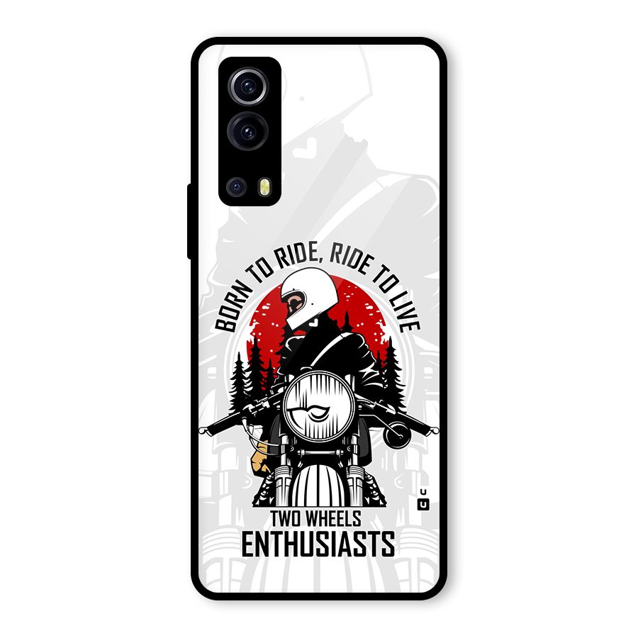 Ride To Live Glass Back Case for Vivo iQOO Z3