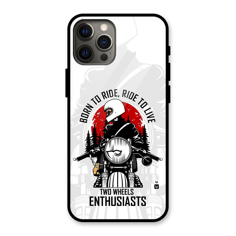 Ride To Live Glass Back Case for iPhone 12 Pro Max