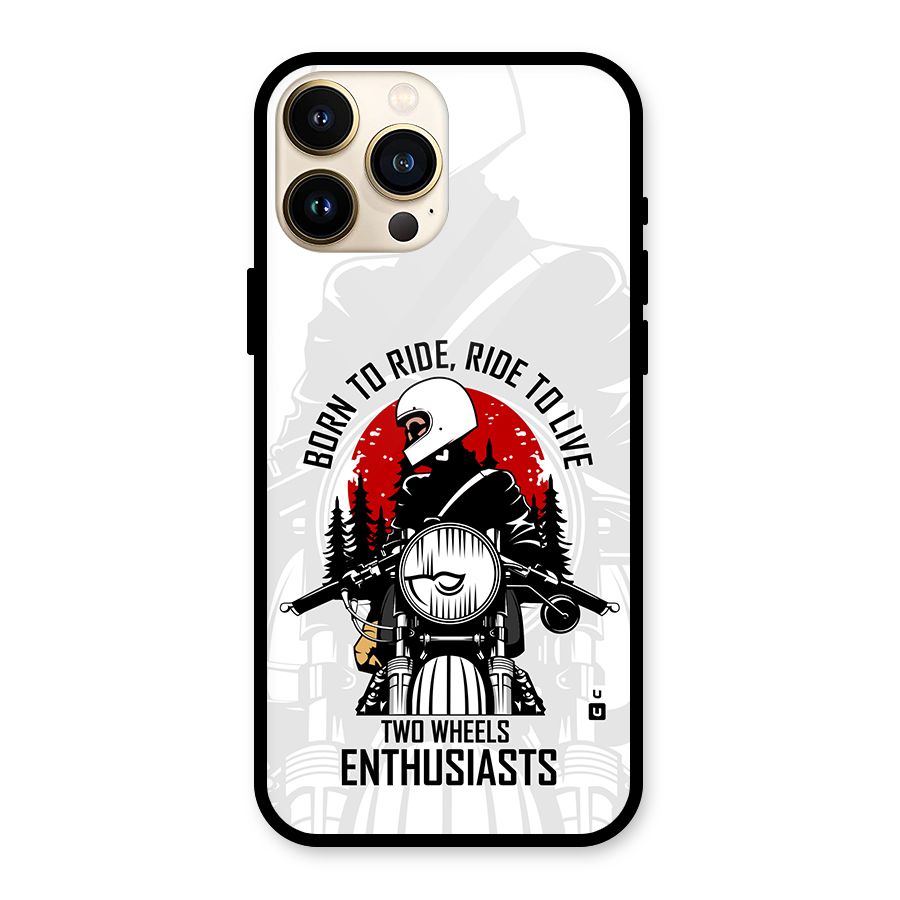 Ride To Live Glass Back Case for iPhone 13 Pro Max