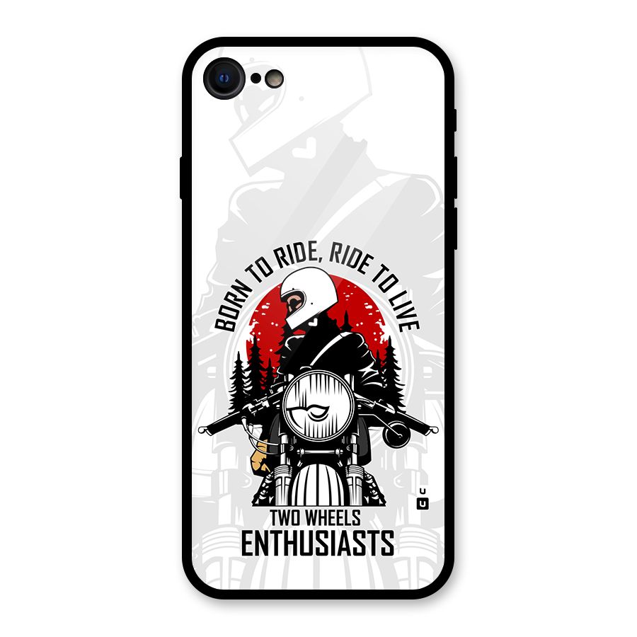 Ride To Live Glass Back Case for iPhone 7