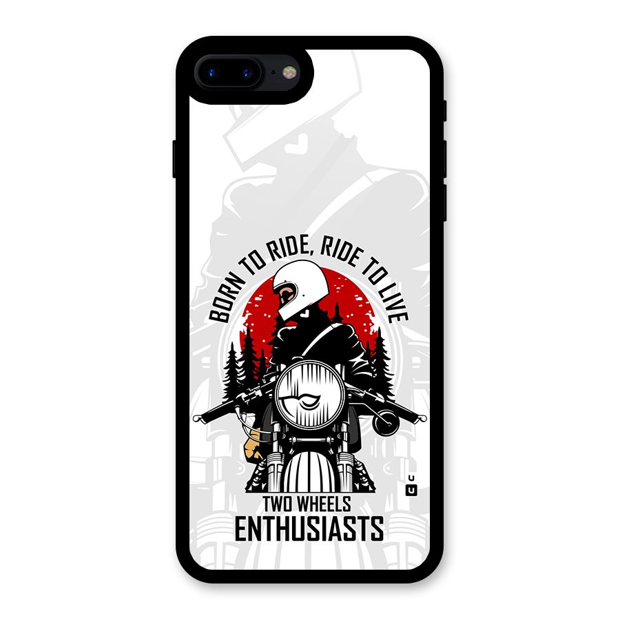 Ride To Live Glass Back Case for iPhone 8 Plus