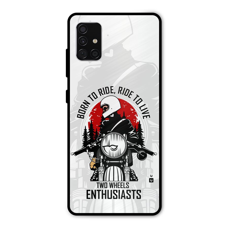 Ride To Live Metal Back Case for Galaxy A51