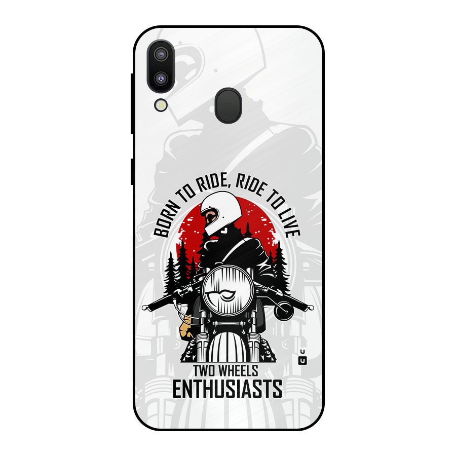 Ride To Live Metal Back Case for Galaxy M20