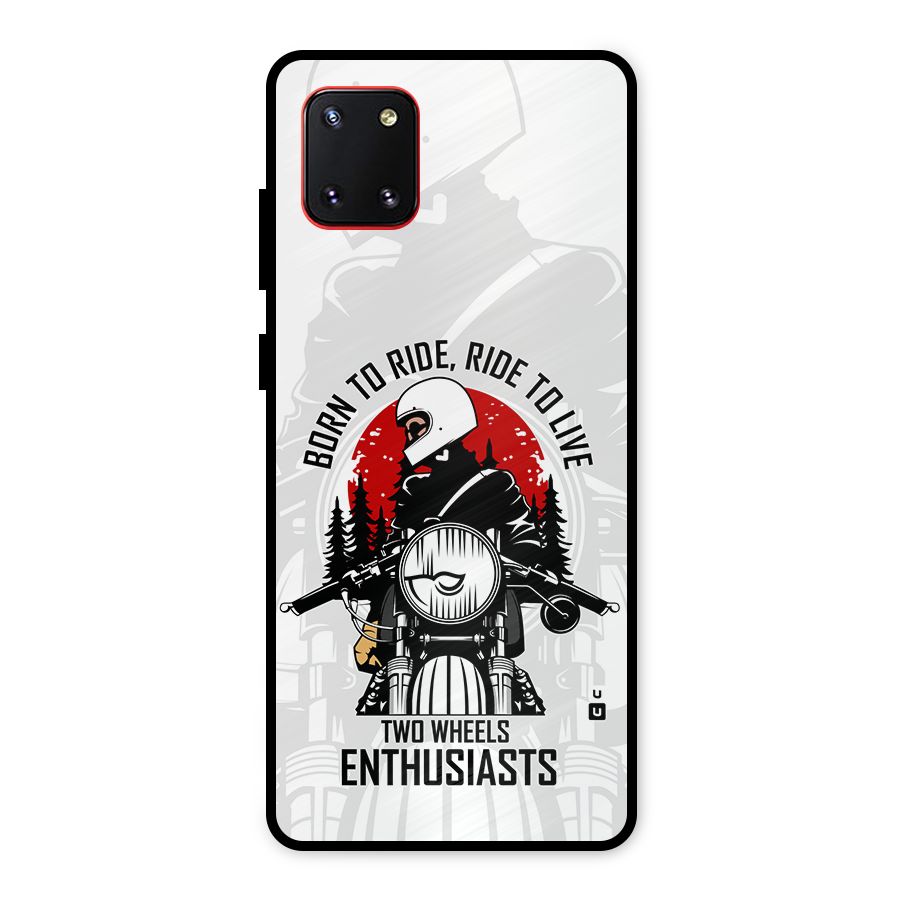Ride To Live Metal Back Case for Galaxy Note 10 Lite