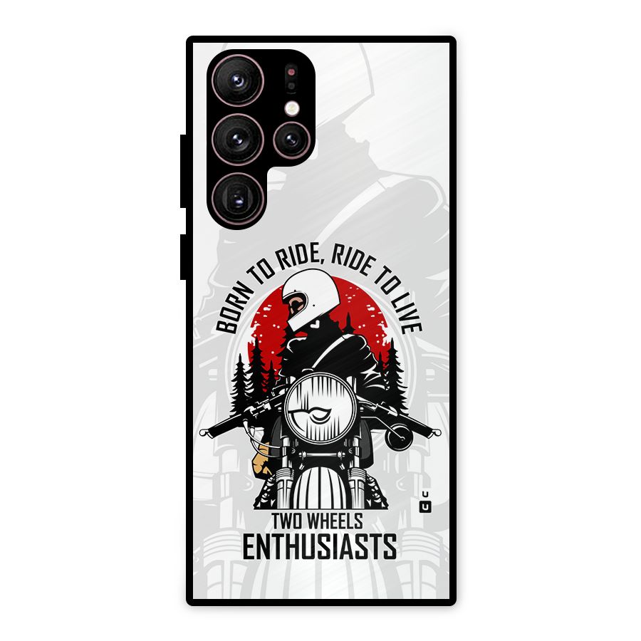 Ride To Live Metal Back Case for Galaxy S22 Ultra 5G