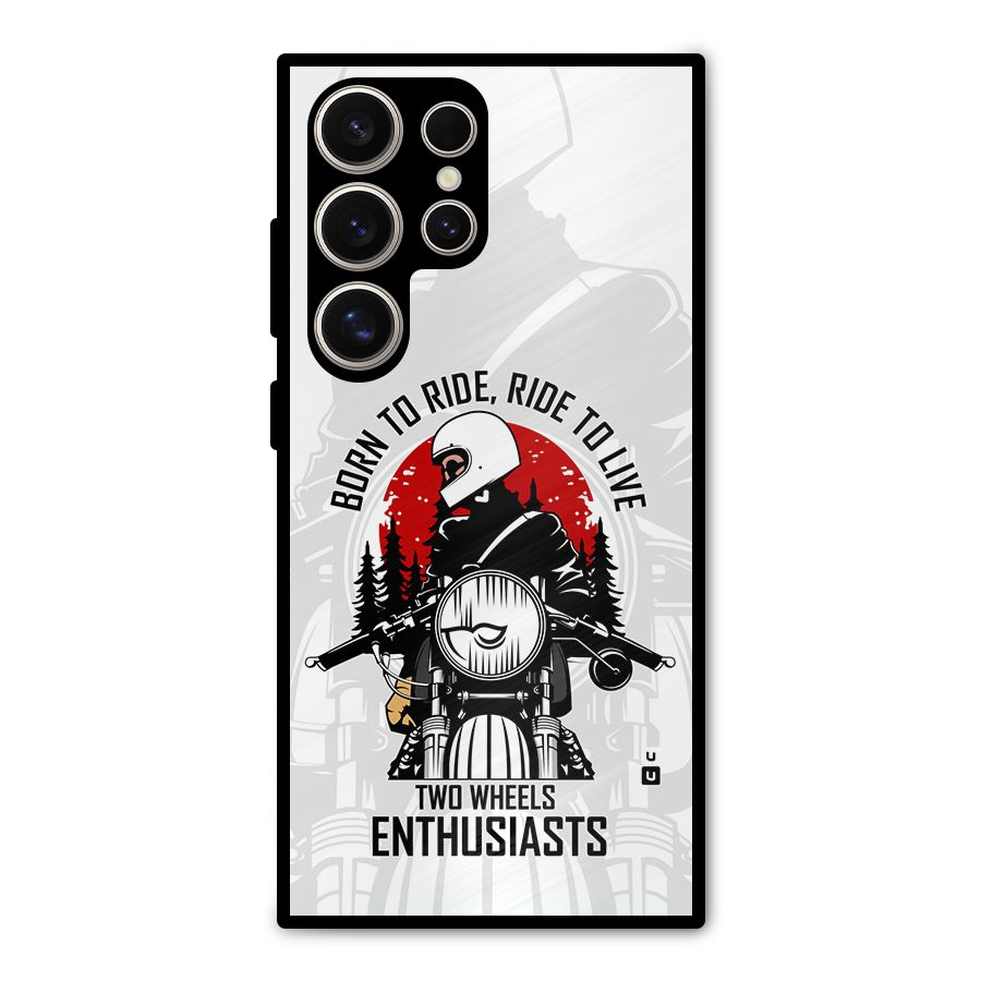 Ride To Live Metal Back Case for Galaxy S24 Ultra