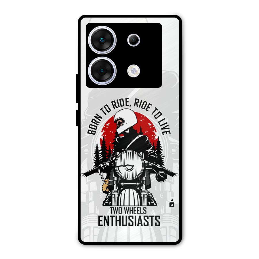 Ride To Live Metal Back Case for Infinix Zero 30 5G