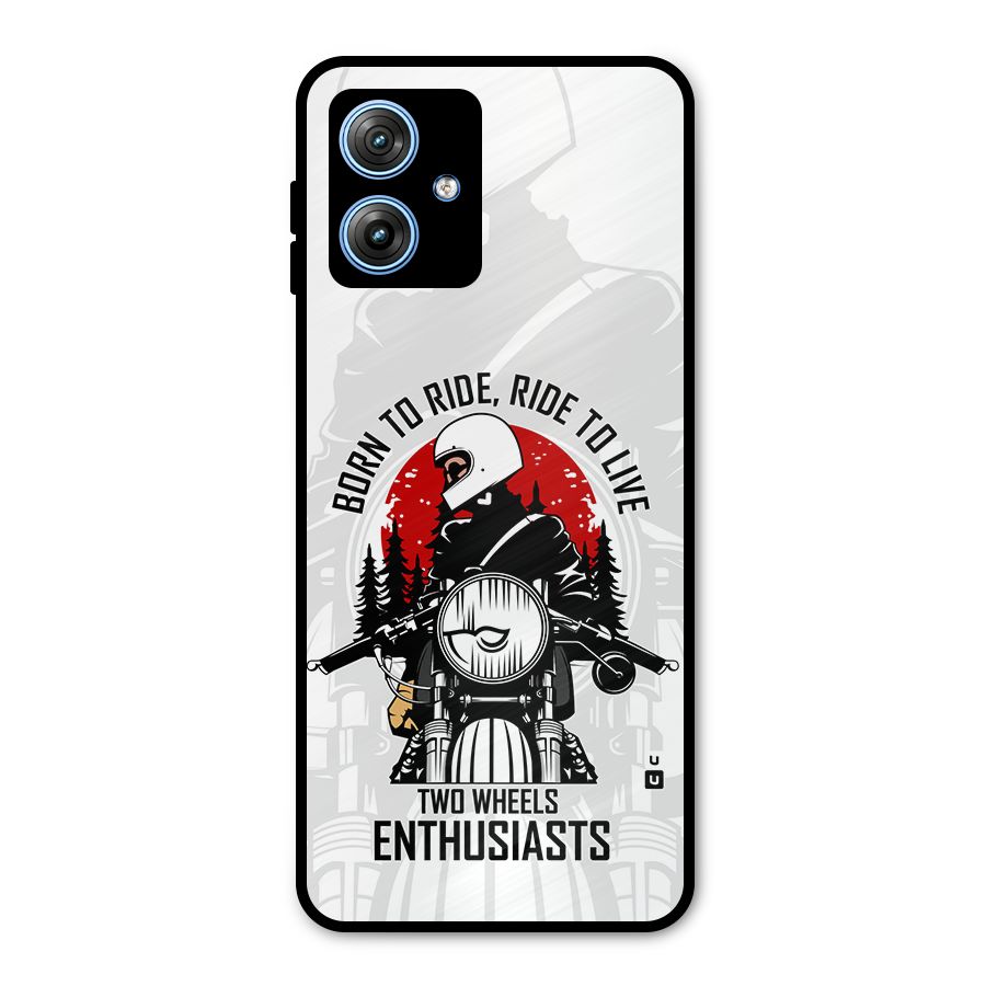 Ride To Live Metal Back Case for Moto G54