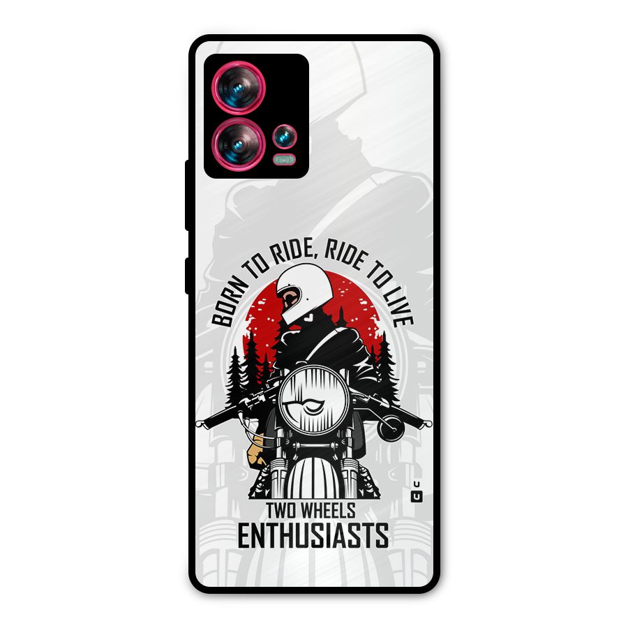 Ride To Live Metal Back Case for Motorola Edge 30 Fusion