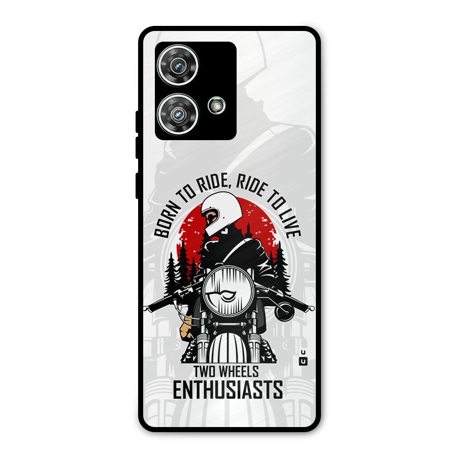 Ride To Live Metal Back Case for Motorola Edge 40 Neo