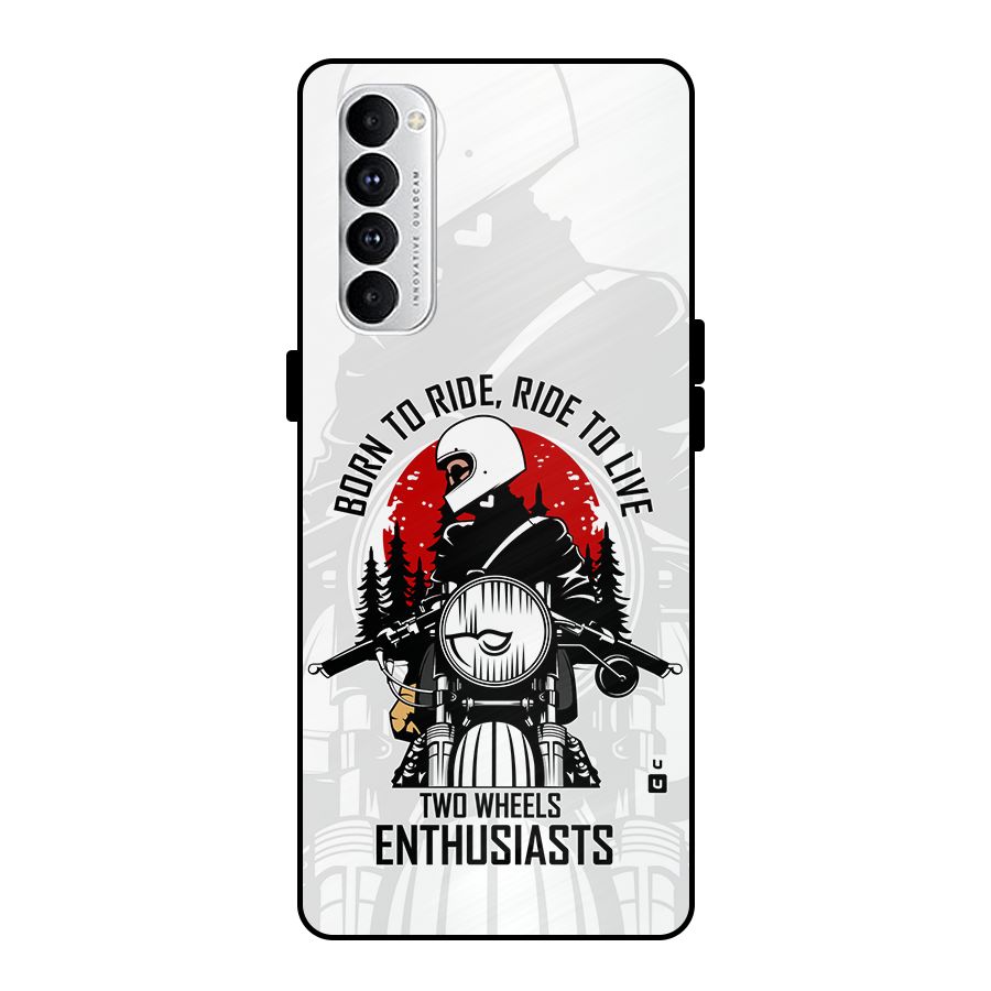 Ride To Live Metal Back Case for Oppo Reno4 Pro