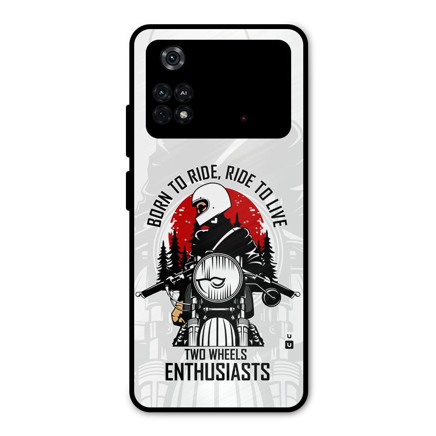 Ride To Live Metal Back Case for Poco M4 Pro 4G