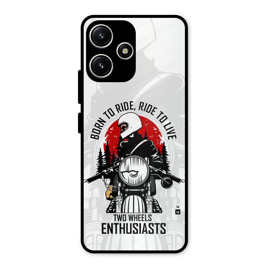 Ride To Live Metal Back Case for Poco M6 Pro
