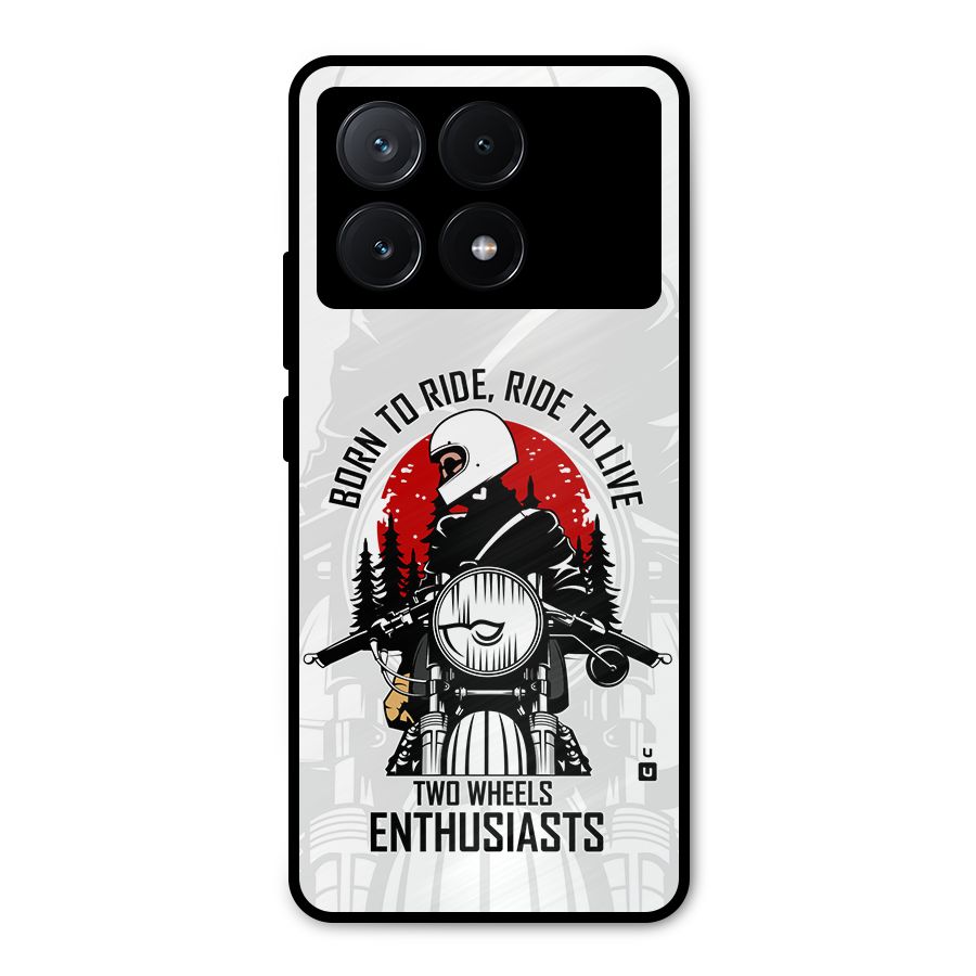 Ride To Live Metal Back Case for Poco X6 Pro