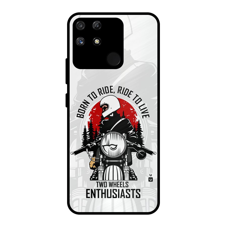 Ride To Live Metal Back Case for Realme Narzo 50A