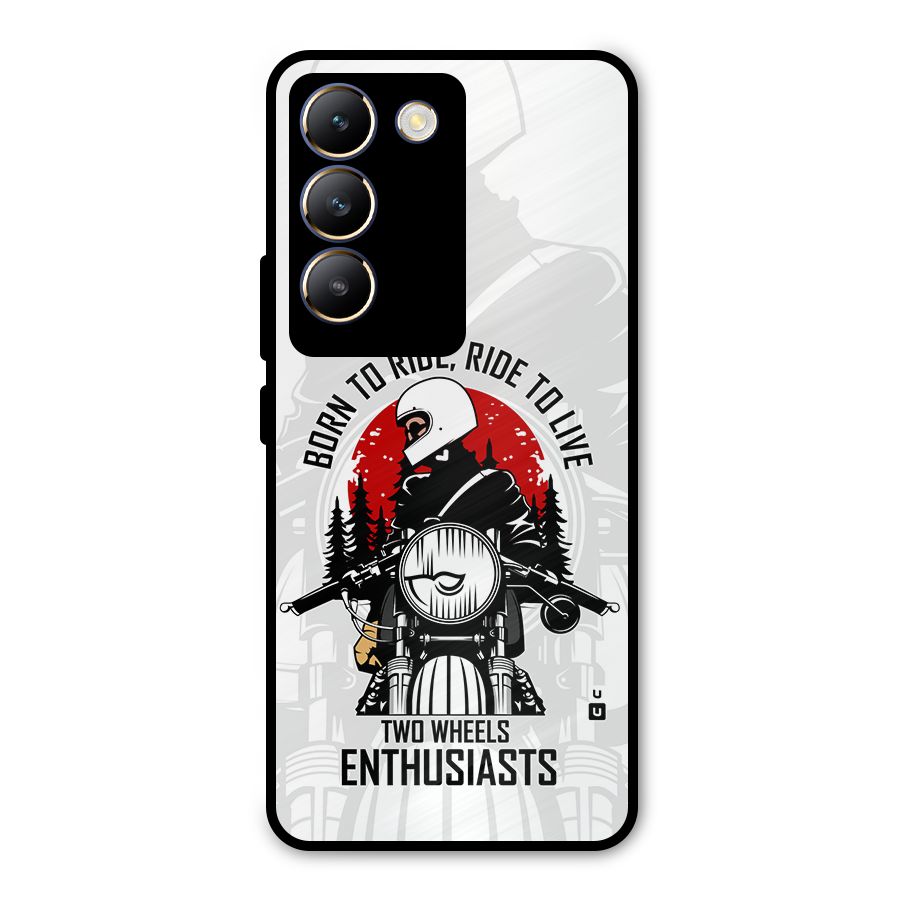 Ride To Live Metal Back Case for Vivo T3 5G