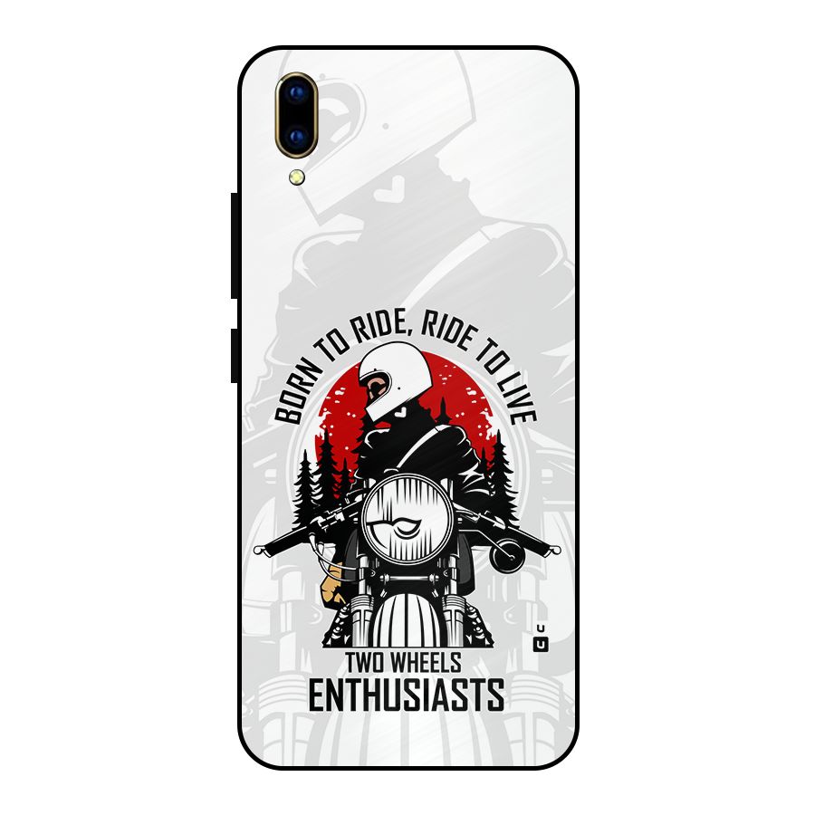 Ride To Live Metal Back Case for Vivo V11 Pro