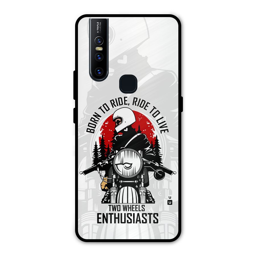 Ride To Live Metal Back Case for Vivo V15