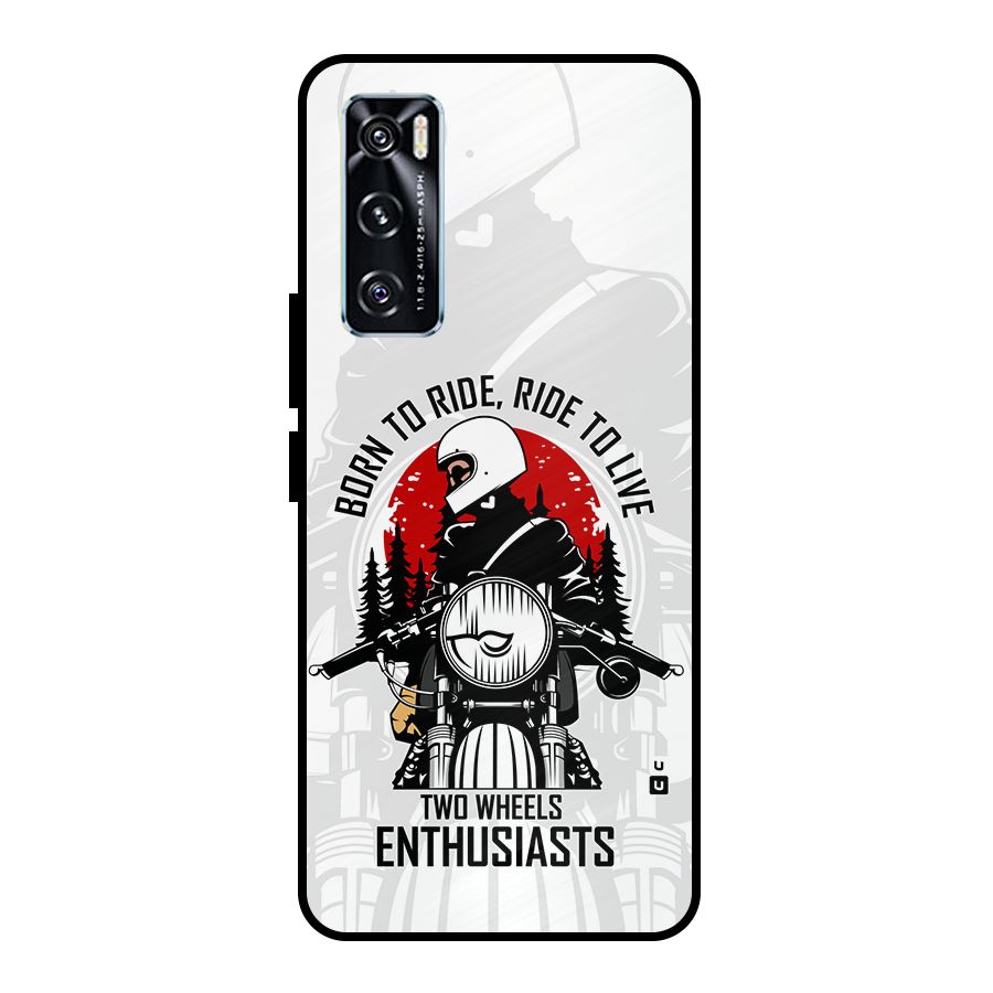 Ride To Live Metal Back Case for Vivo V20 SE