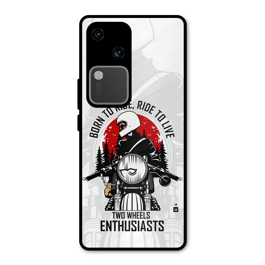 Ride To Live Metal Back Case for Vivo V30 Pro