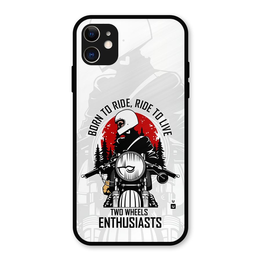 Ride To Live Metal Back Case for iPhone 11