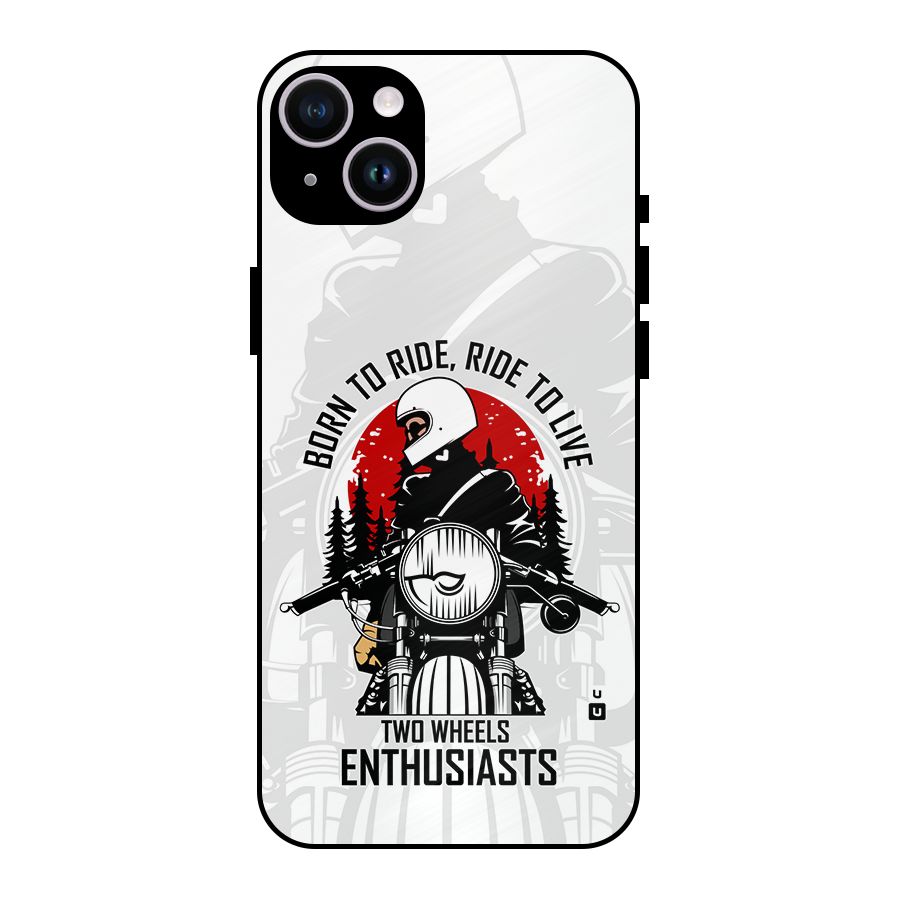 Ride To Live Metal Back Case for iPhone 14 Plus
