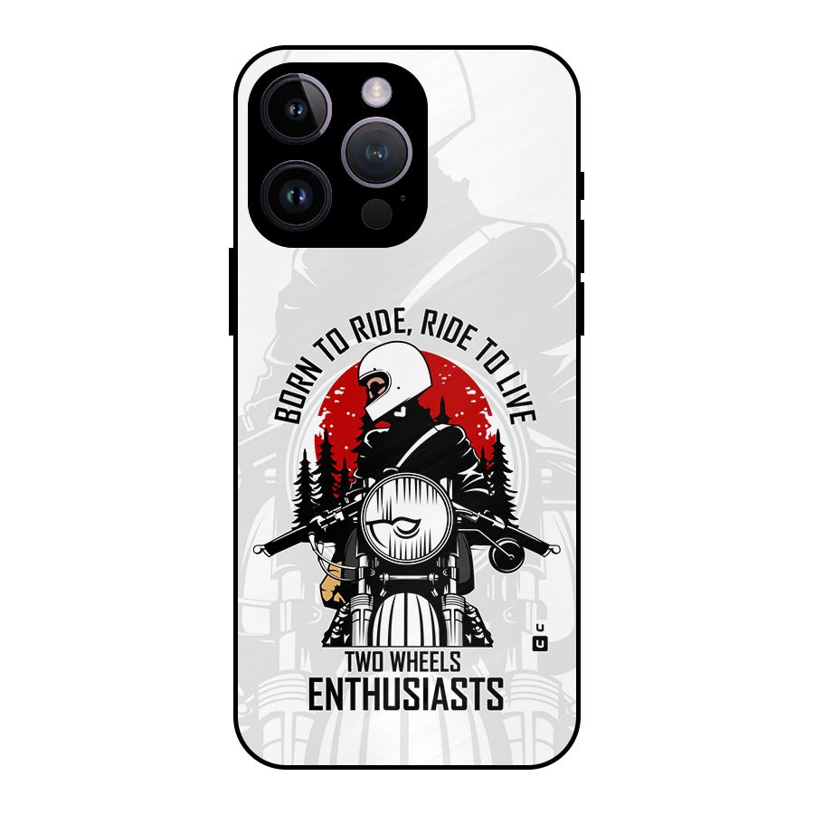Ride To Live Metal Back Case for iPhone 14 Pro Max