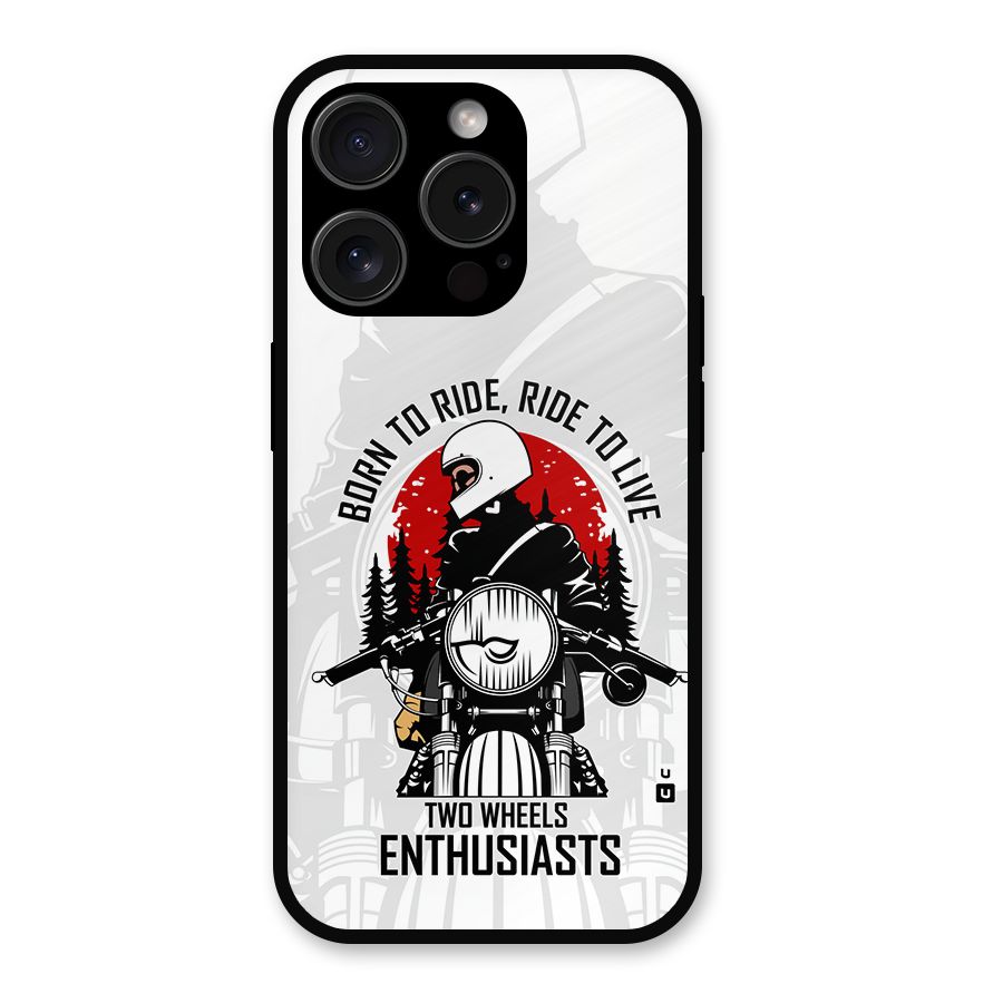 Ride To Live Metal Back Case for iPhone 15 Pro