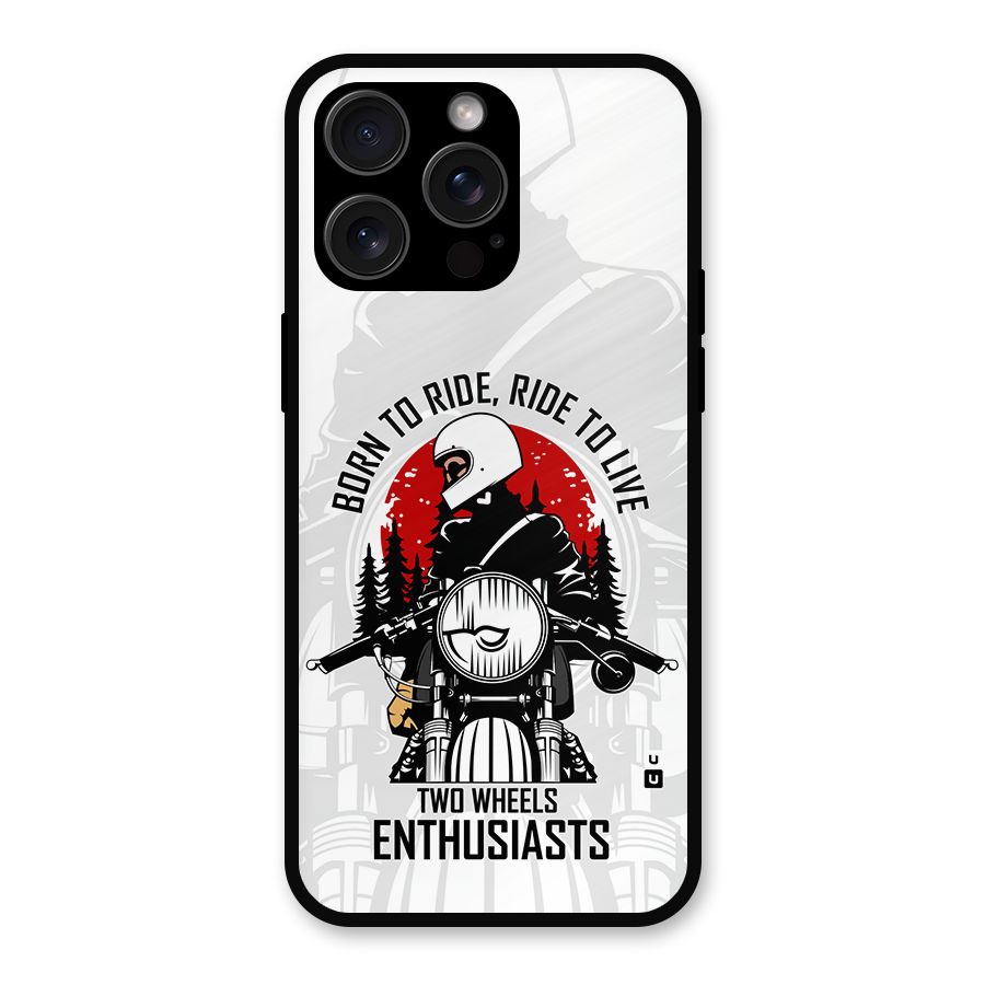Ride To Live Metal Back Case for iPhone 15 Pro Max
