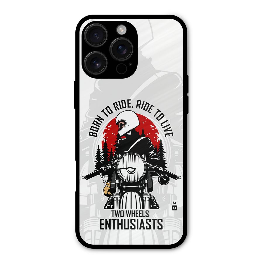 Ride To Live Metal Back Case for iPhone 16 Pro Max