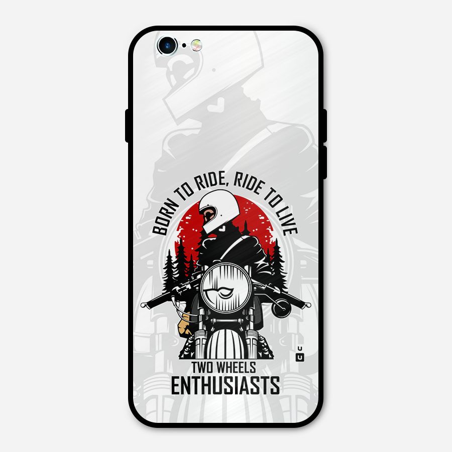 Ride To Live Metal Back Case for iPhone 6 6s