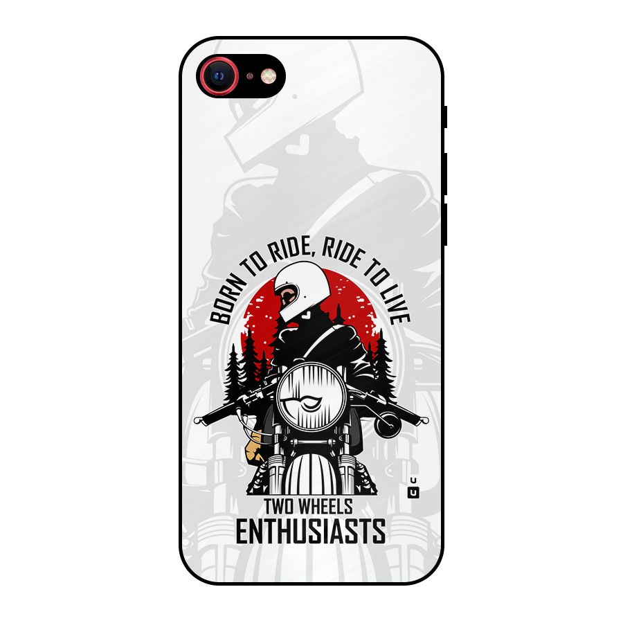 Ride To Live Metal Back Case for iPhone 7