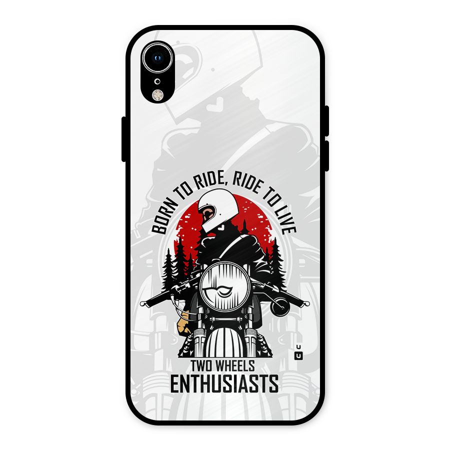Ride To Live Metal Back Case for iPhone XR