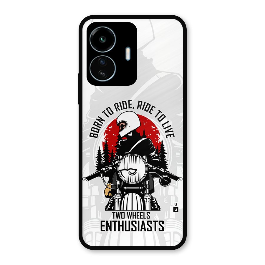 Ride To Live Metal Back Case for vivo iQOO Z6 Lite 5G
