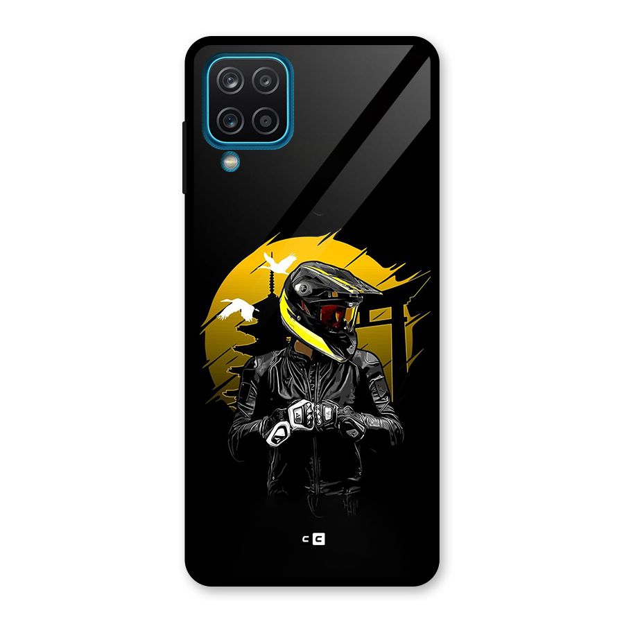 Rider Ready Glass Back Case for Galaxy A12