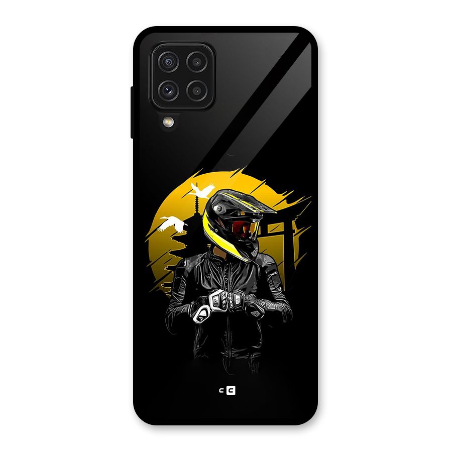 Rider Ready Glass Back Case for Galaxy A22 4G