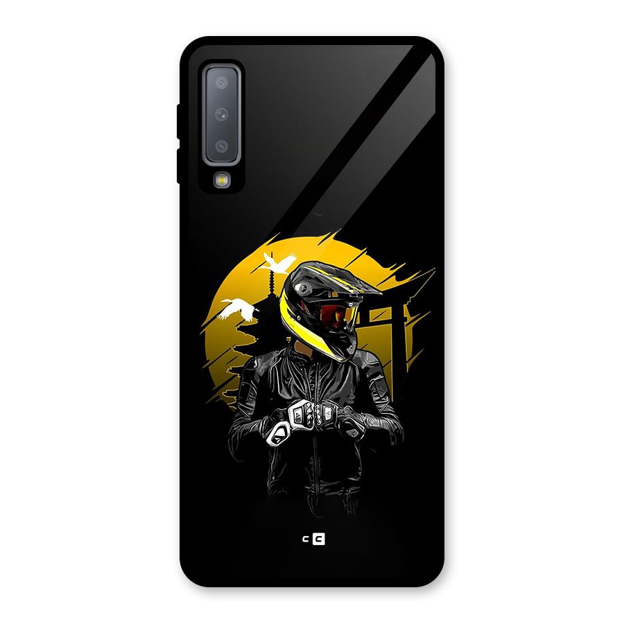 Rider Ready Glass Back Case for Galaxy A7 (2018)