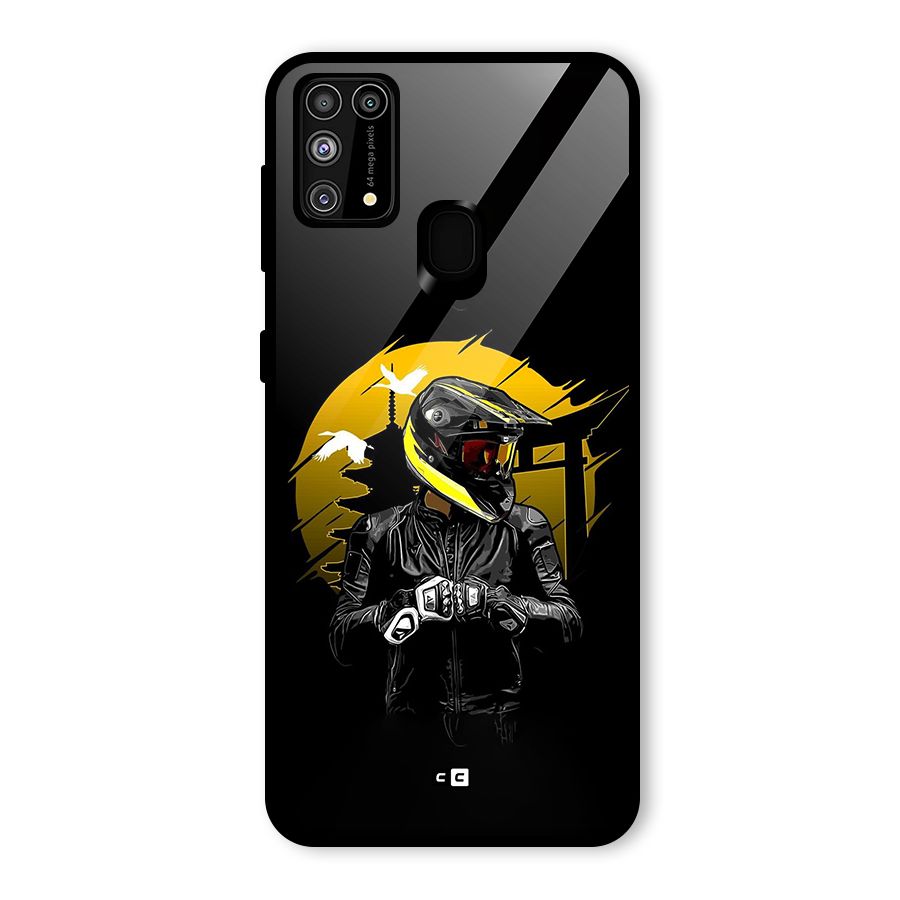 Rider Ready Glass Back Case for Galaxy F41