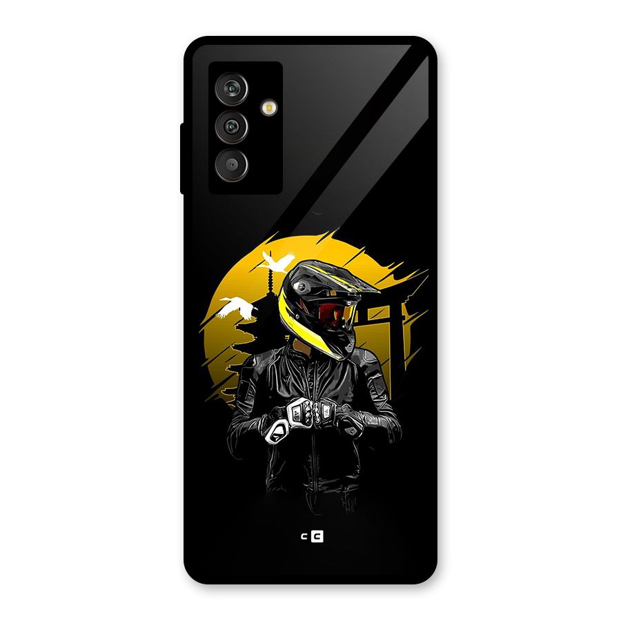 Rider Ready Glass Back Case for Galaxy M13