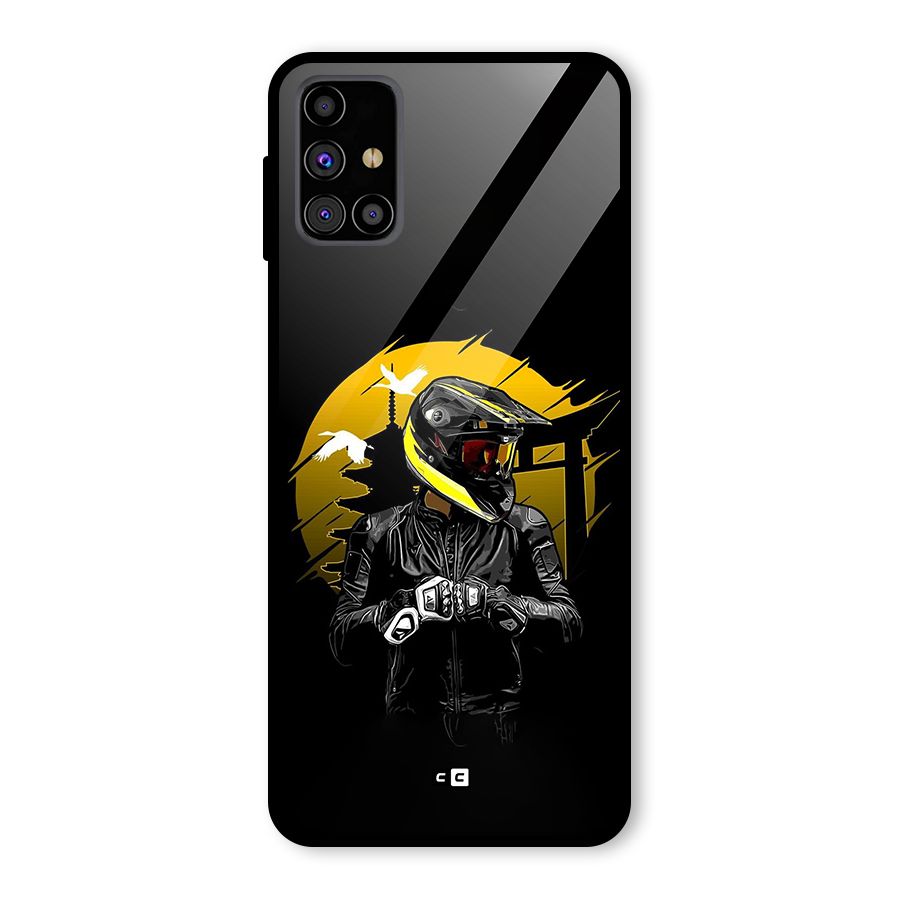 Rider Ready Glass Back Case for Galaxy M31s