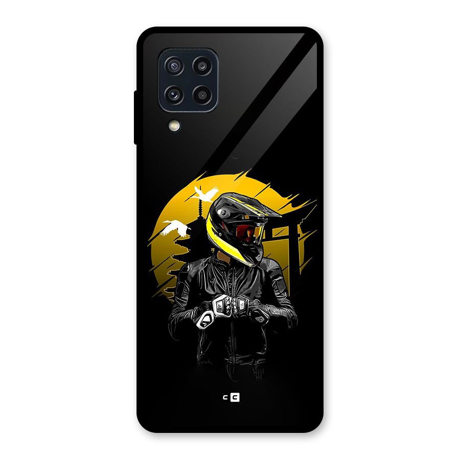 Rider Ready Glass Back Case for Galaxy M32