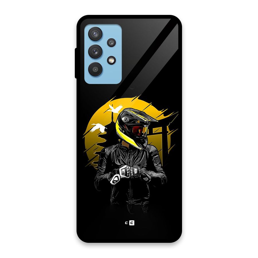 Rider Ready Glass Back Case for Galaxy M32 5G