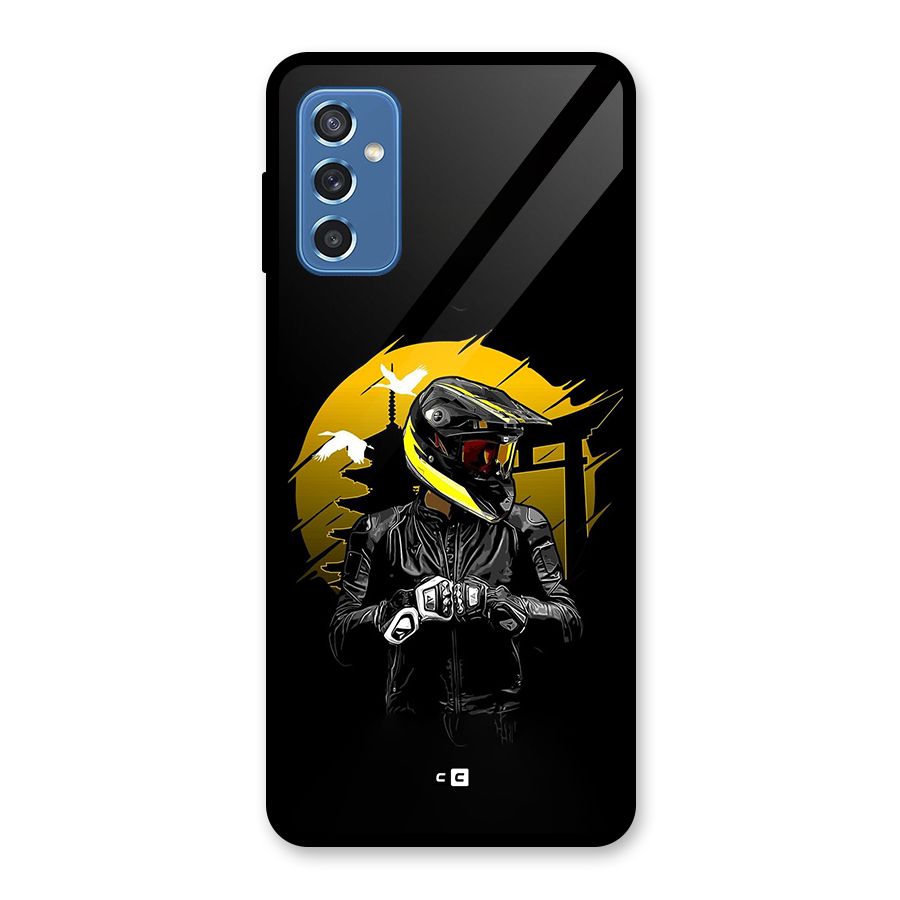 Rider Ready Glass Back Case for Galaxy M52 5G