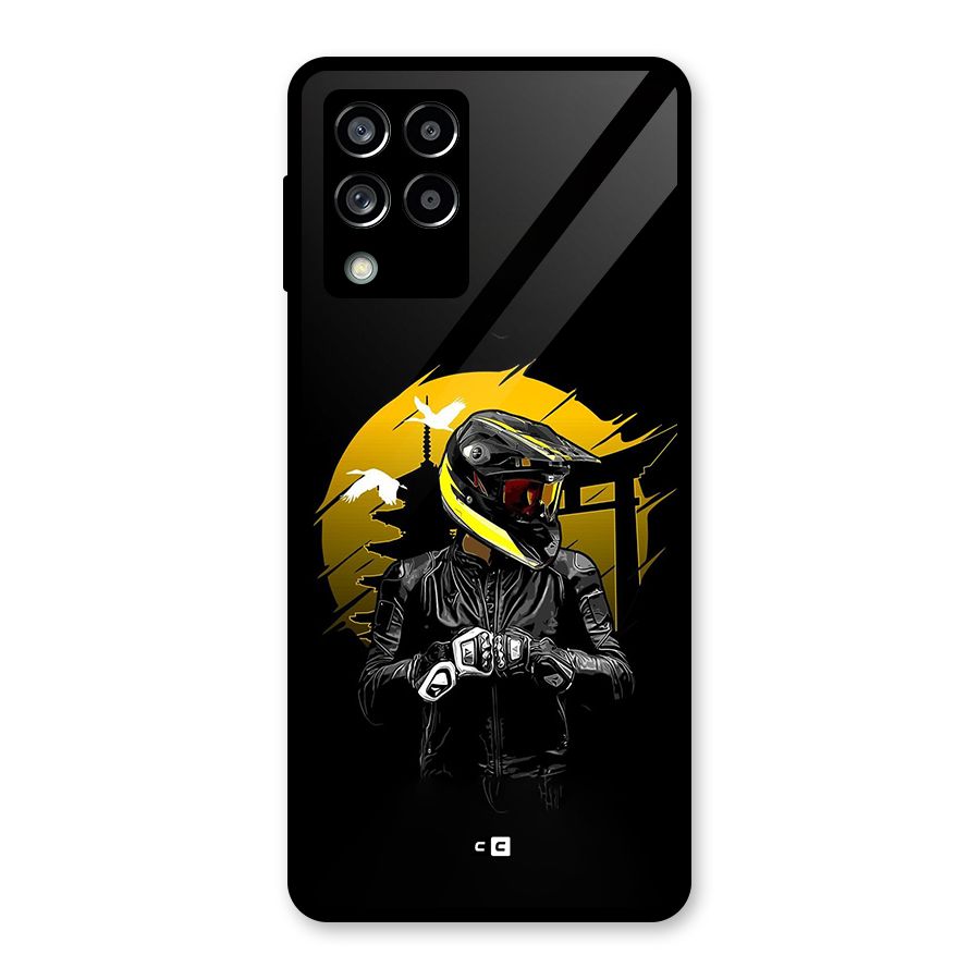 Rider Ready Glass Back Case for Galaxy M53 5G